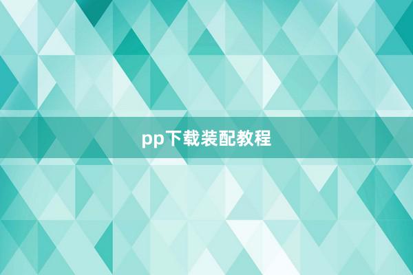 pp下载装配教程